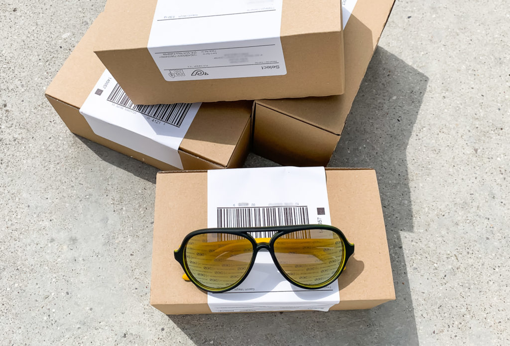 Vision1 Eyewear Partial Shipping & Storage of Customized Sunglasses Magazine partial shipping